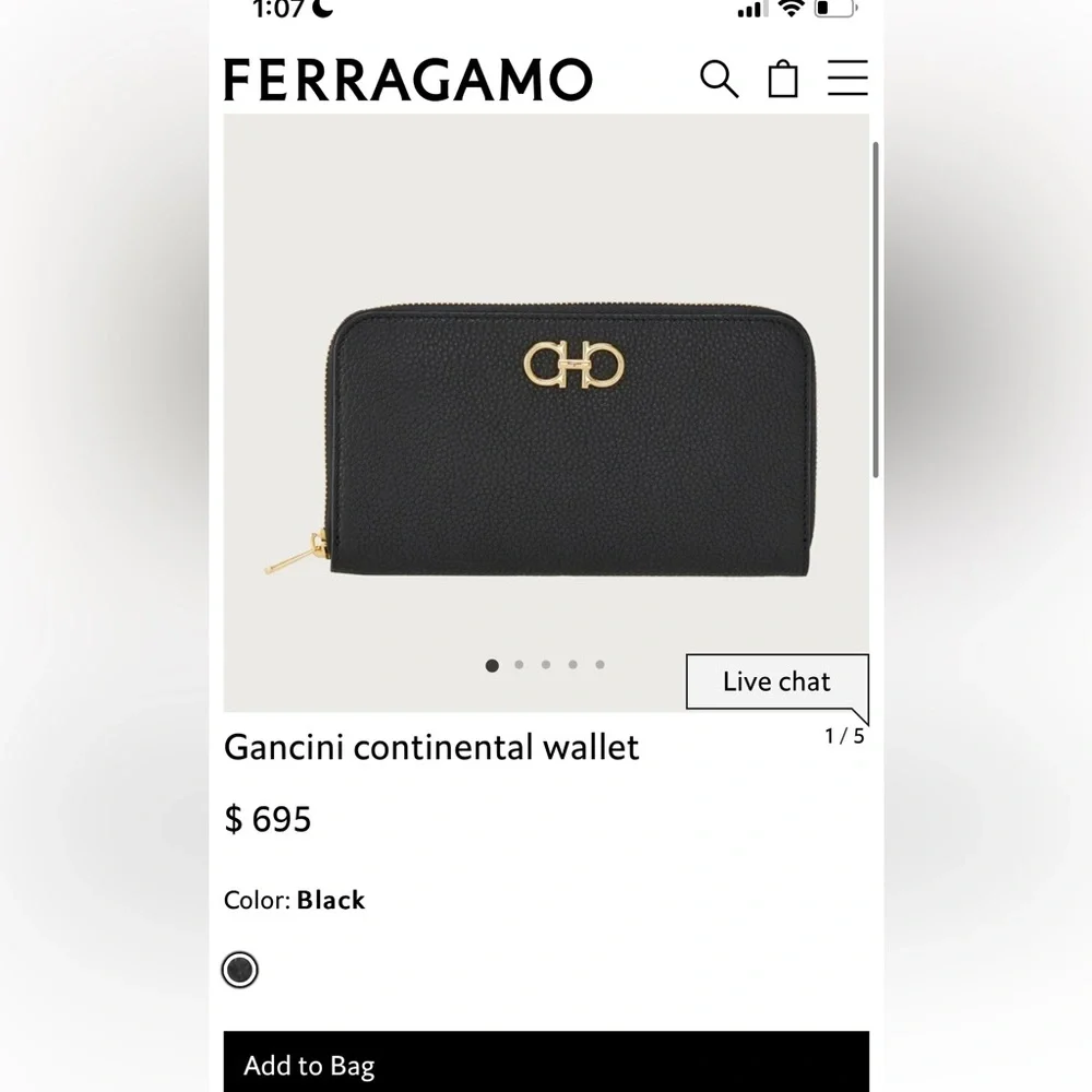 Authentic Ferragamo pale pink zippy wallet - Image 16
