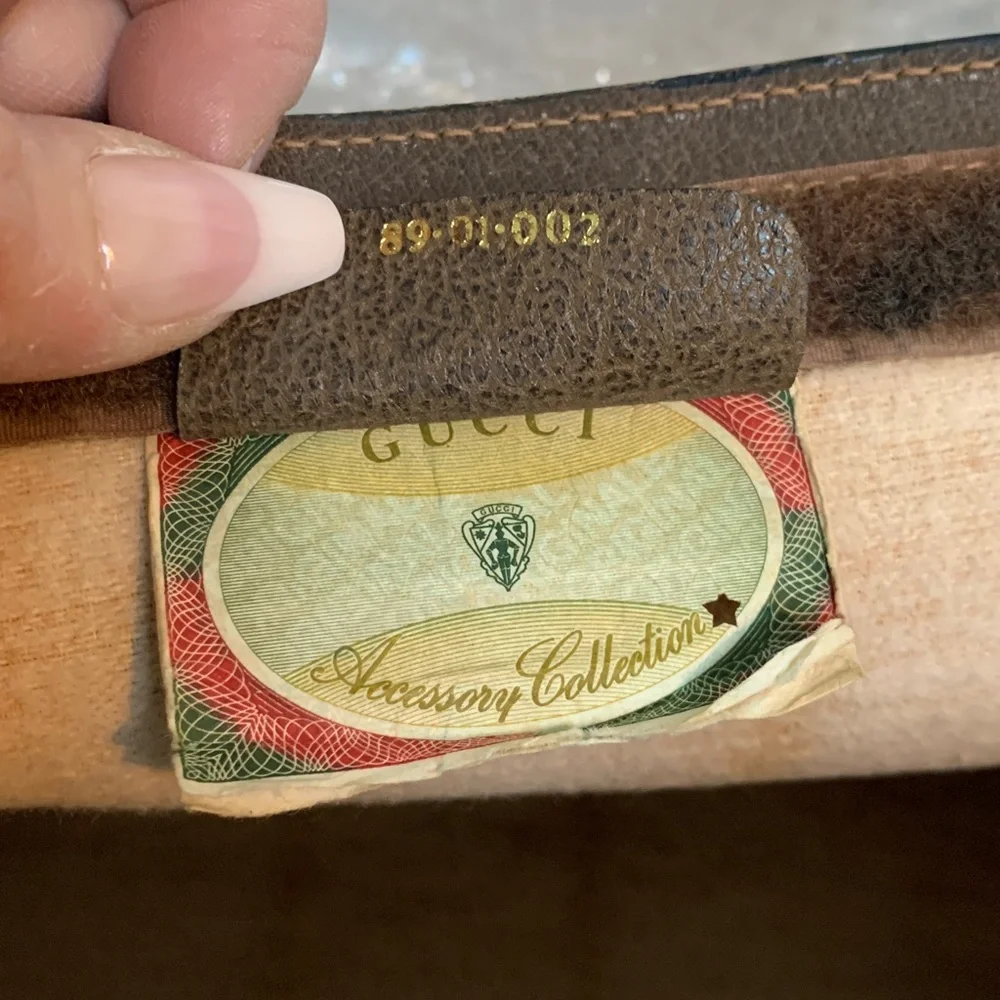 1980’s vintage Gucci Sherry Line Ophidia Velcro top clutch - Image 15