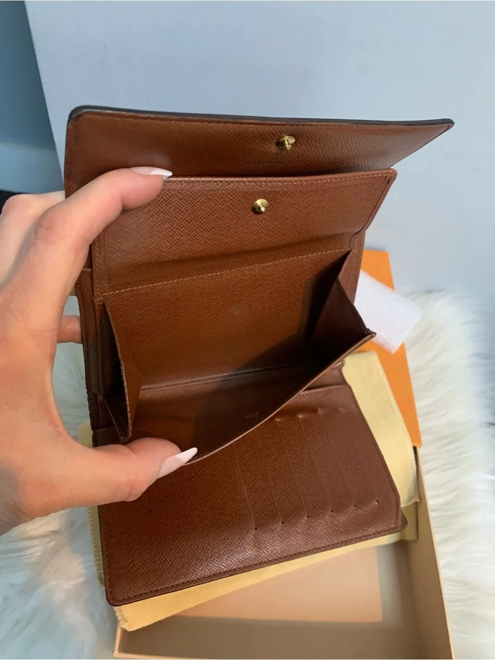 2001 authentic Louis Vuitton Alexandra wallet monogram w box & dustbag - Image 12