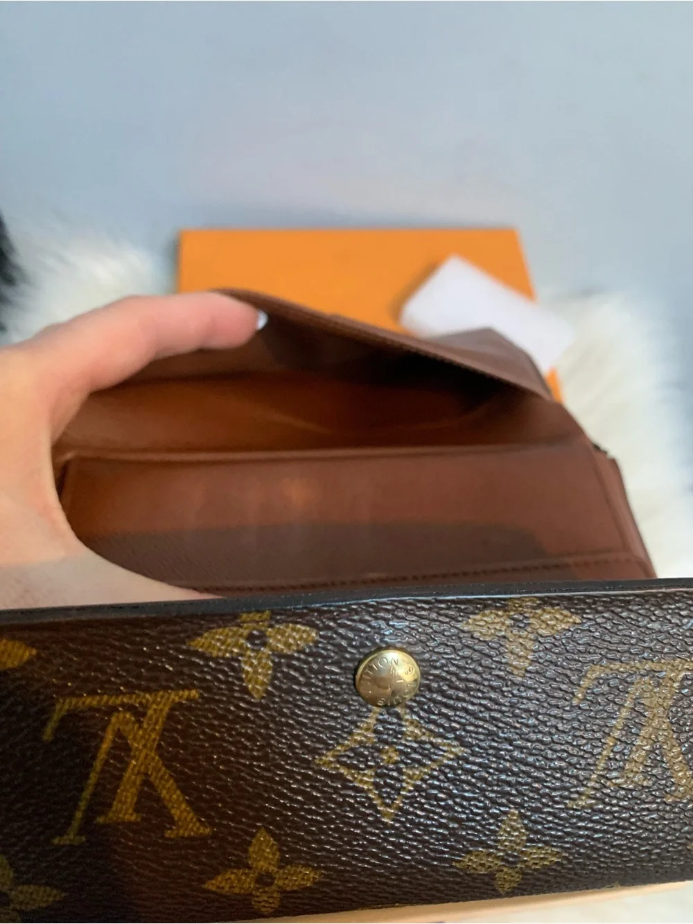2001 authentic Louis Vuitton Alexandra wallet monogram w box & dustbag - Image 13