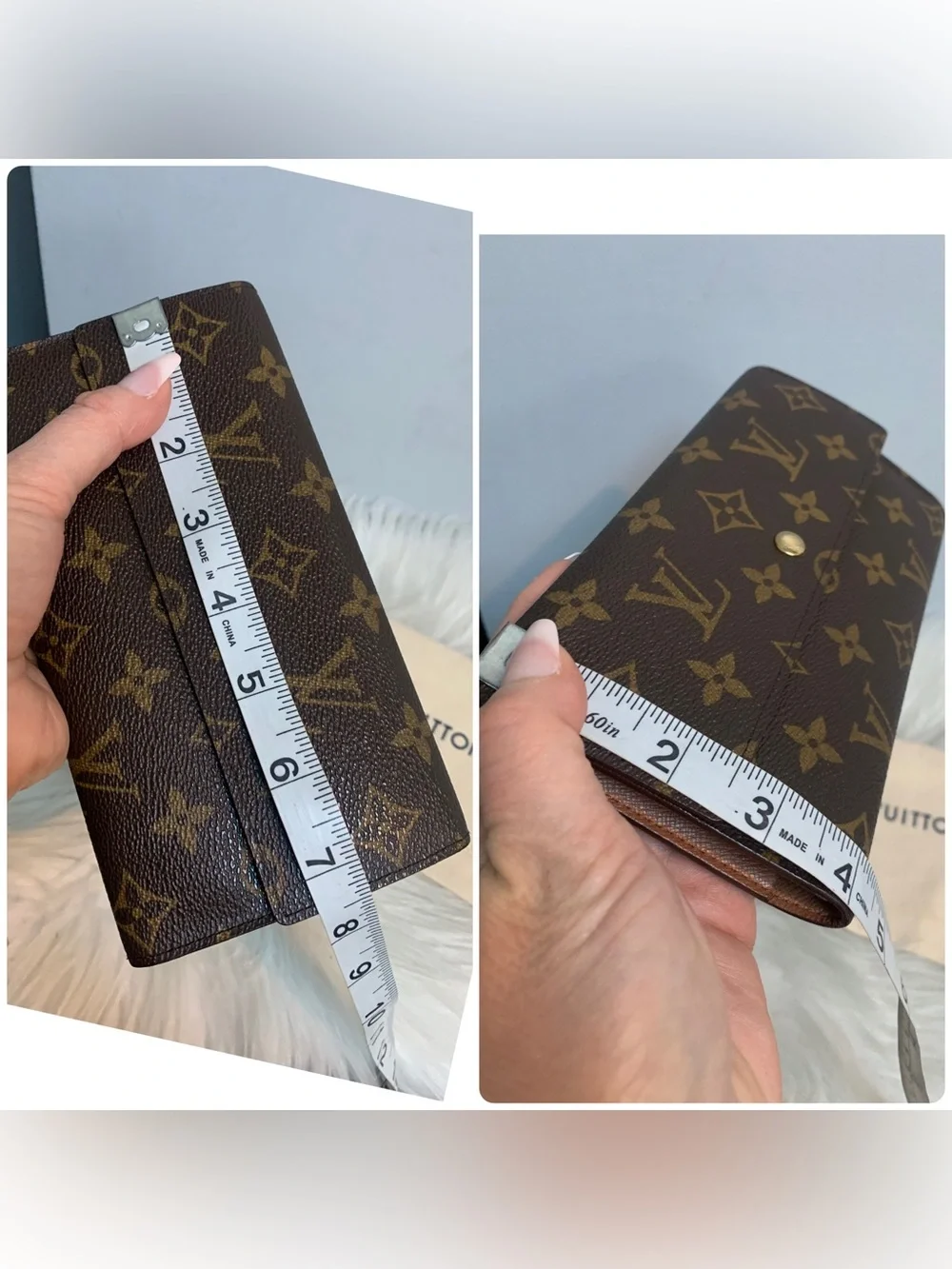 1997 authentic Louis Vuitton International wallet w dustbag - Image 5