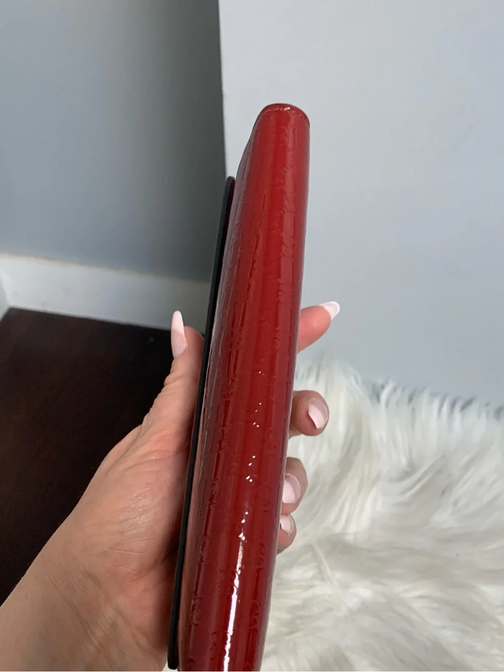 Authentic red patent leather Gucci long wallet w heart snap ❤️ - Image 7