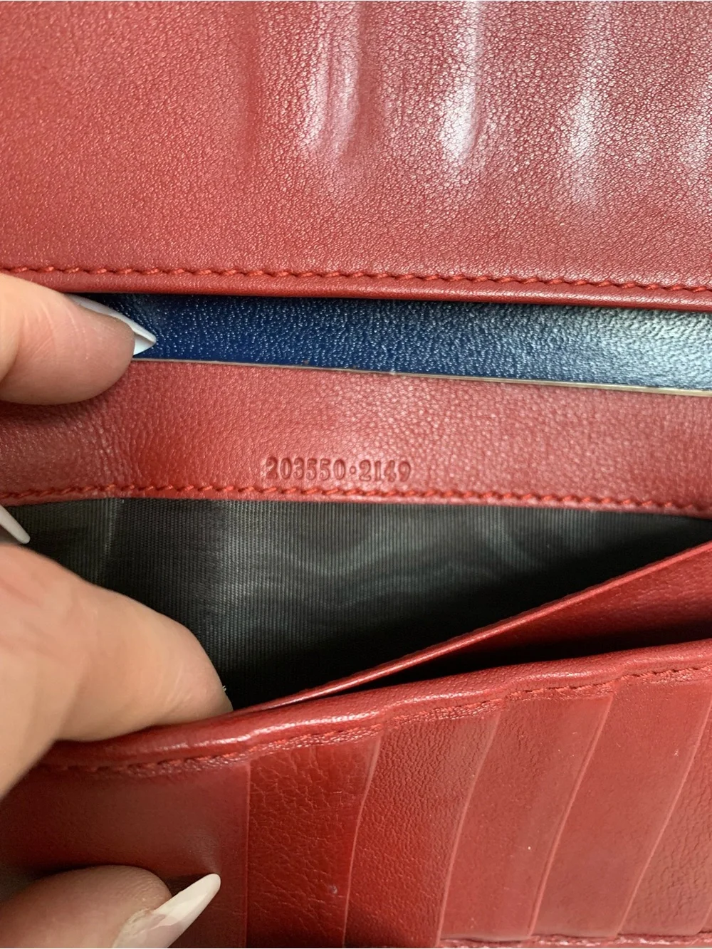 Authentic red patent leather Gucci long wallet w heart snap ❤️ - Image 14