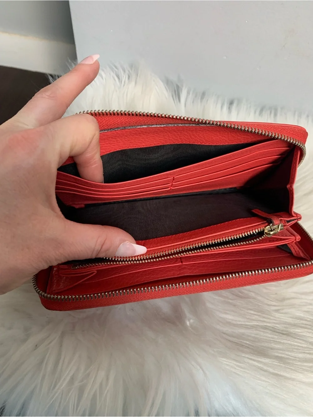 Authentic pink Gucci soho large zippy wallet. - Image 11