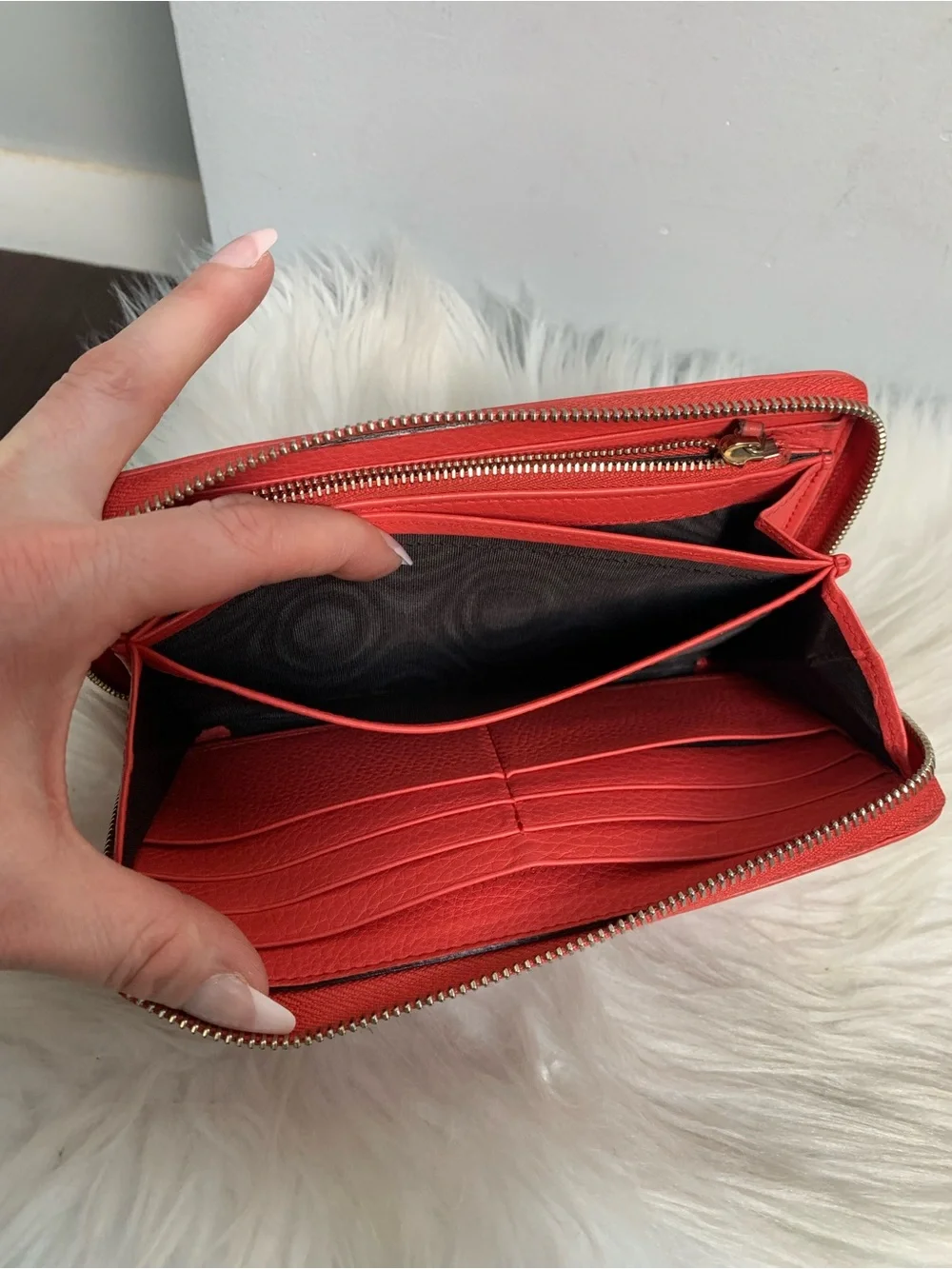 Authentic pink Gucci soho large zippy wallet. - Image 12