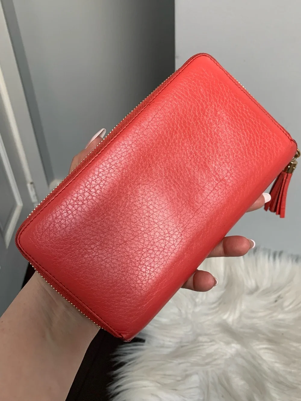 Authentic pink Gucci soho large zippy wallet. - Image 2