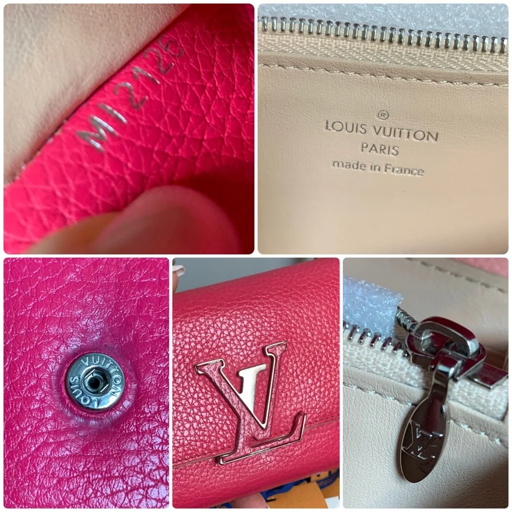2016 authentic Louis Vuitton fuscia Capucines Taurillon leather wallet - Image 14