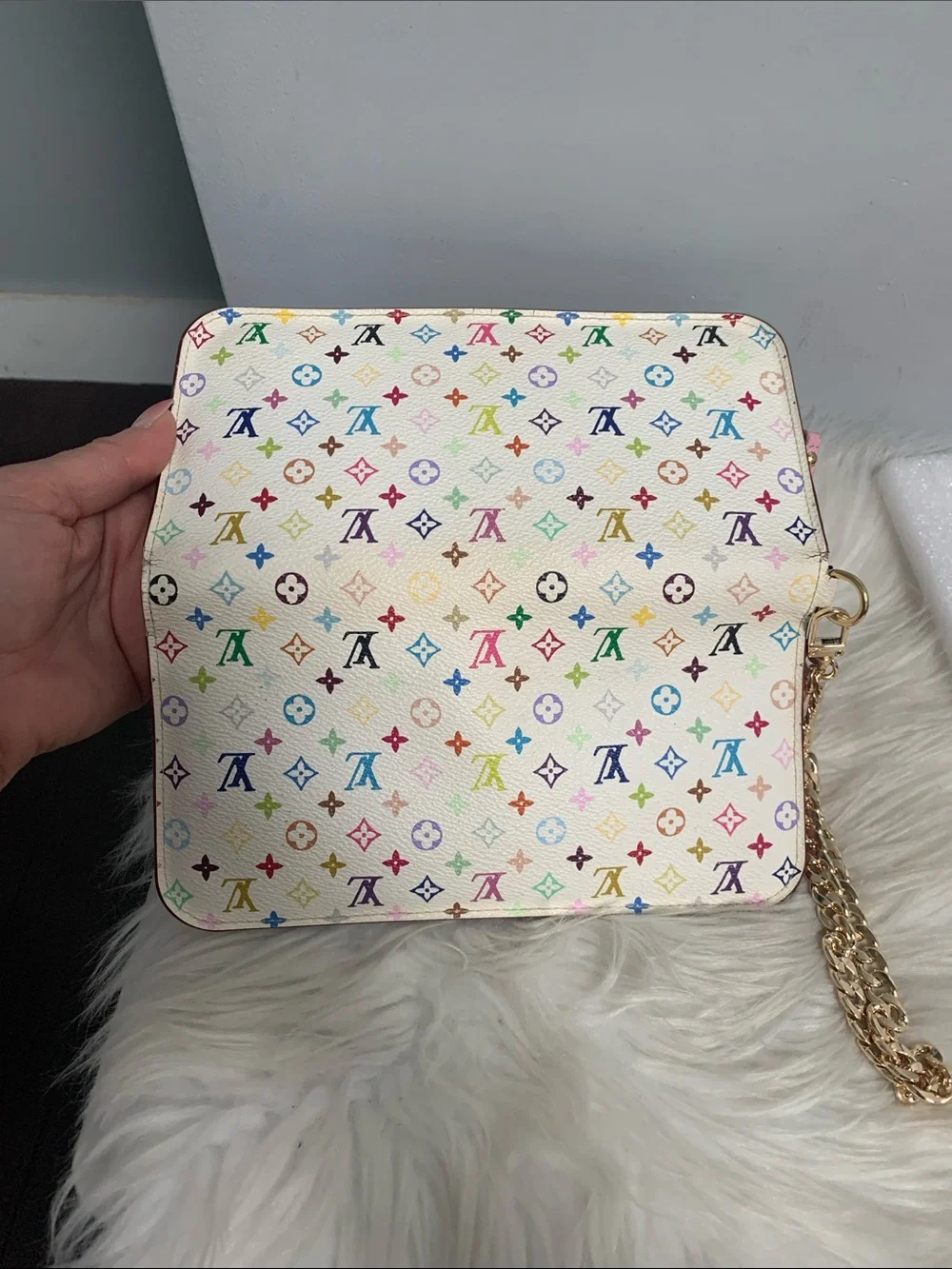2010 authentic Louis Vuitton multicolore large Insolite wallet / wristlet/clutch - Image 7