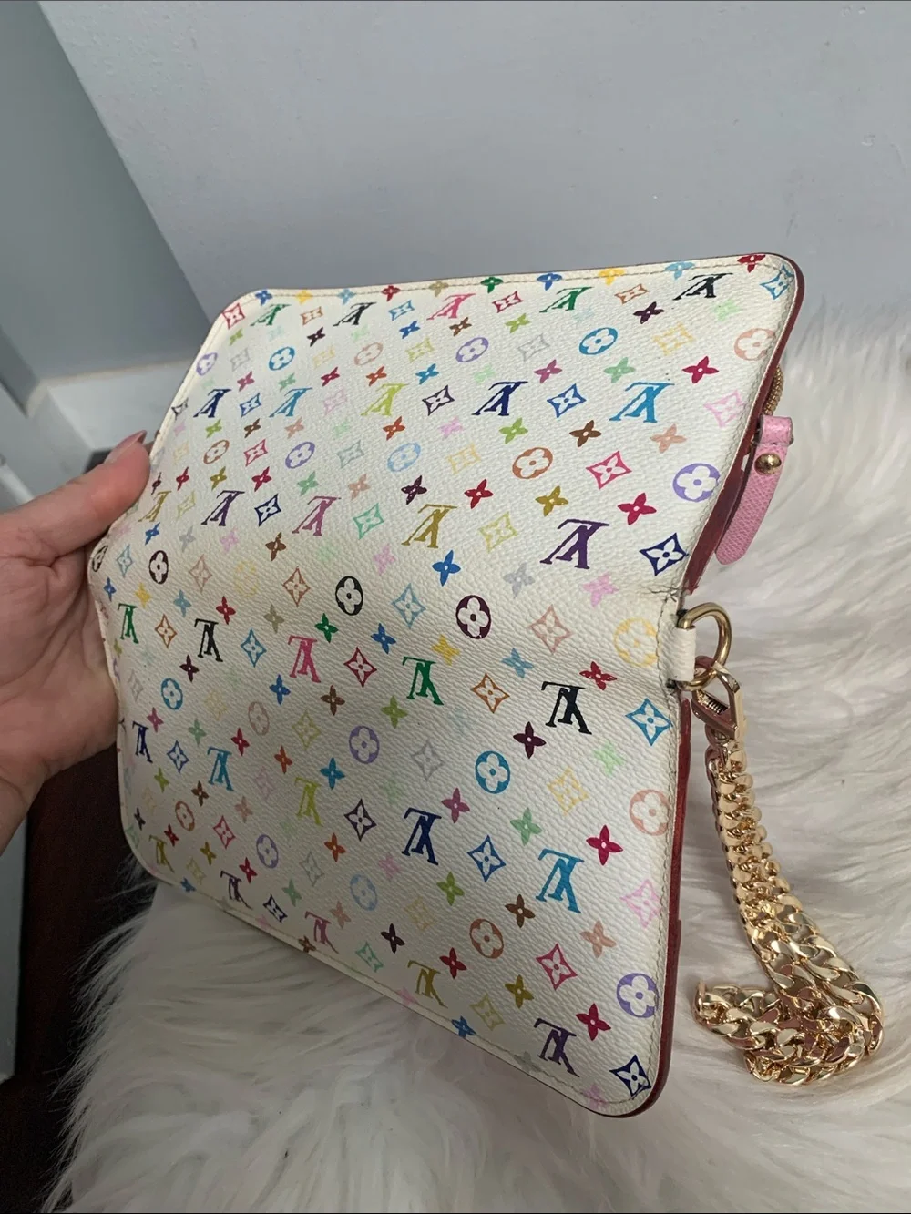 2010 authentic Louis Vuitton multicolore large Insolite wallet / wristlet/clutch - Image 9