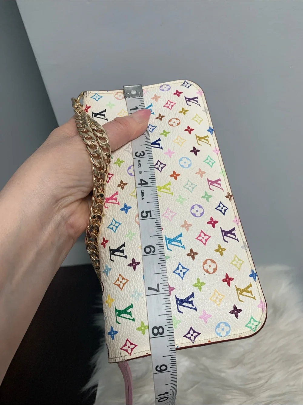 2010 authentic Louis Vuitton multicolore large Insolite wallet / wristlet/clutch - Image 6