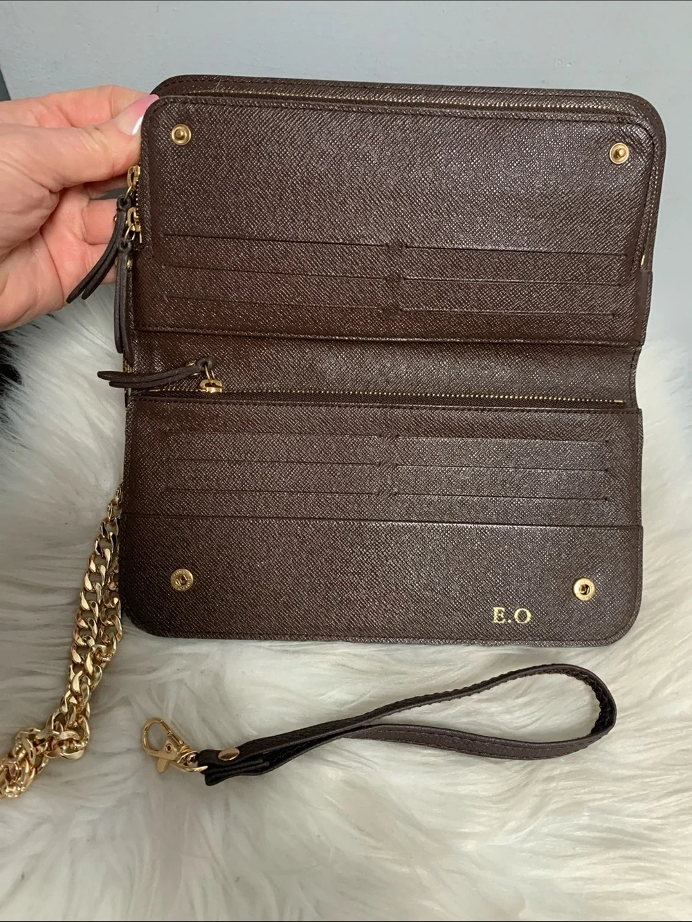 2009 authentic Louis Vuitton Insolite wristlet in Damier Ebene - Image 9