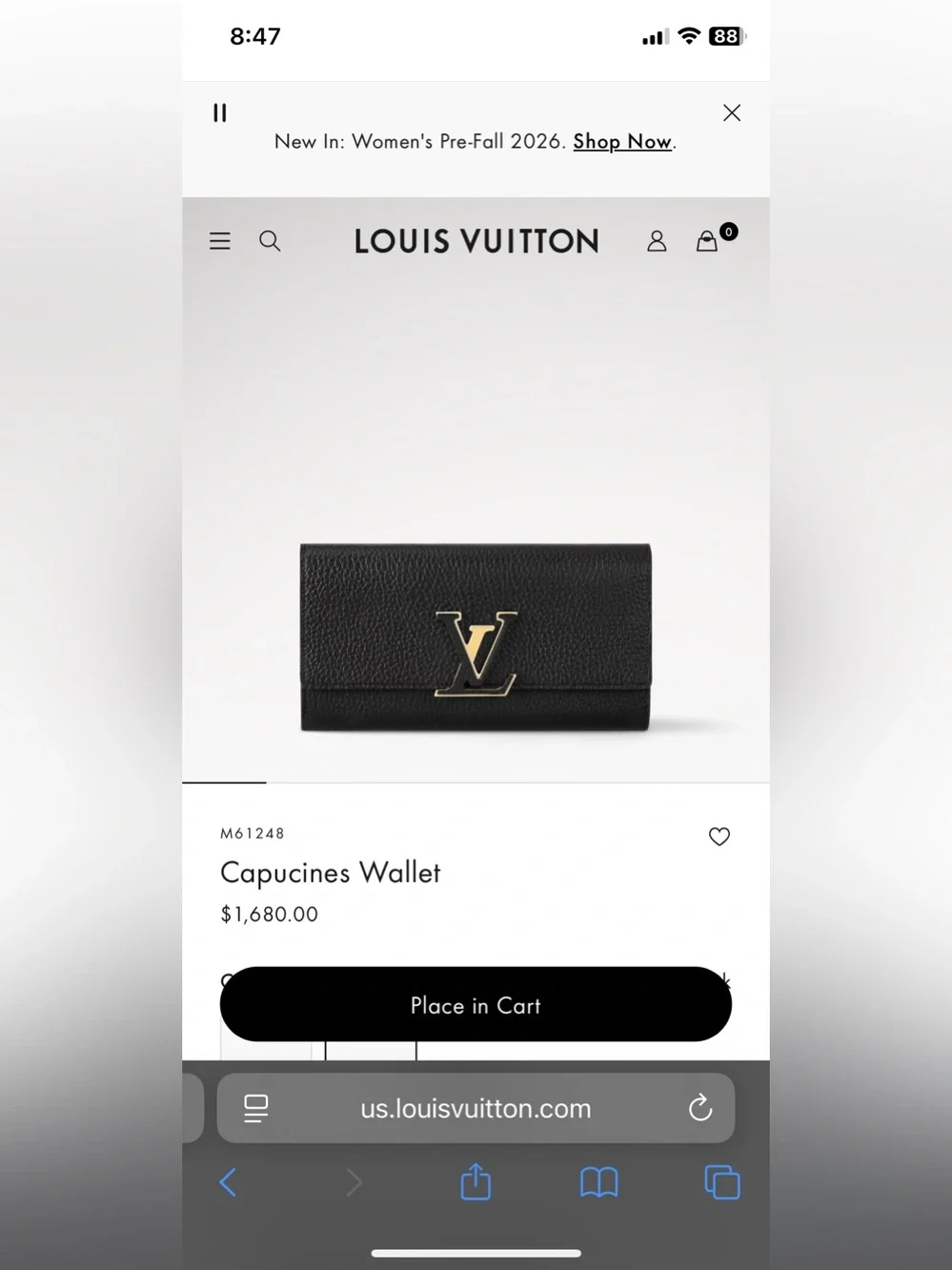 2019 authentic Louis Vuitton Capucines long wallet in bright coral color. - Image 16