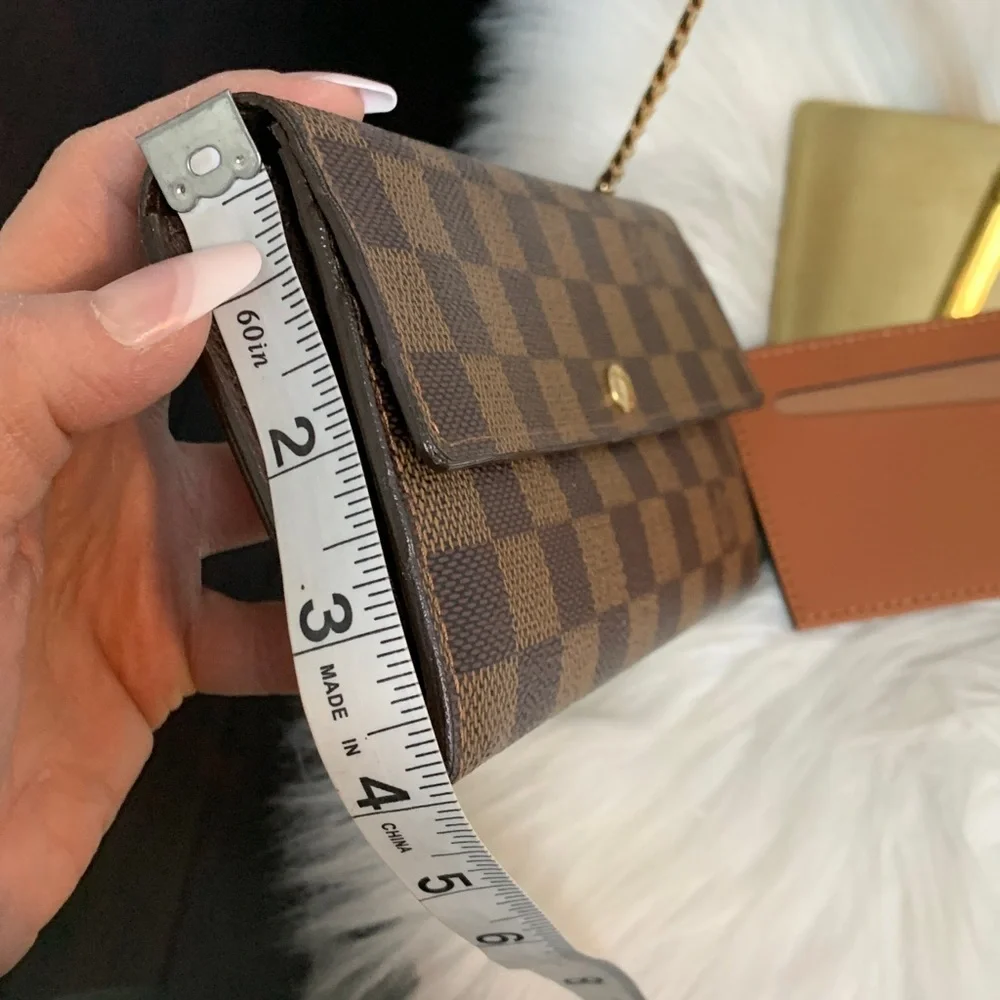 2007 authentic Louis Vuitton Damier Ebene Sarah wallet w free conversion kit - Image 8