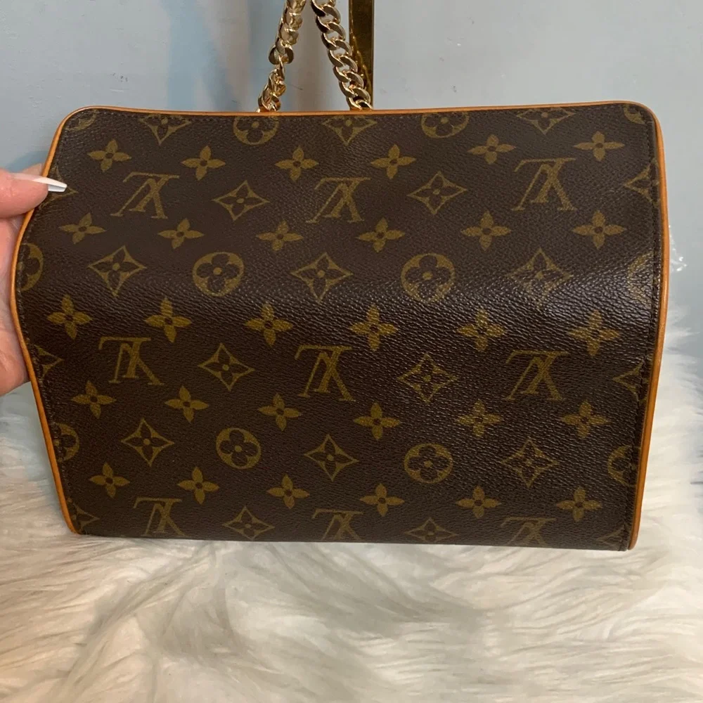 1999 authentic Louis Vuitton Twin Pochette GM crossbody w free chain - Image 11
