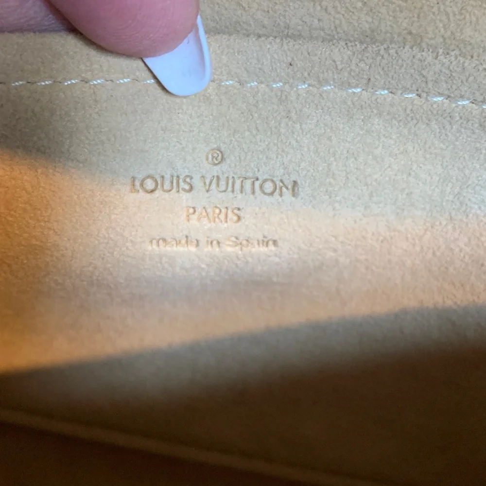 1999 authentic Louis Vuitton Twin Pochette GM crossbody w free chain - Image 15