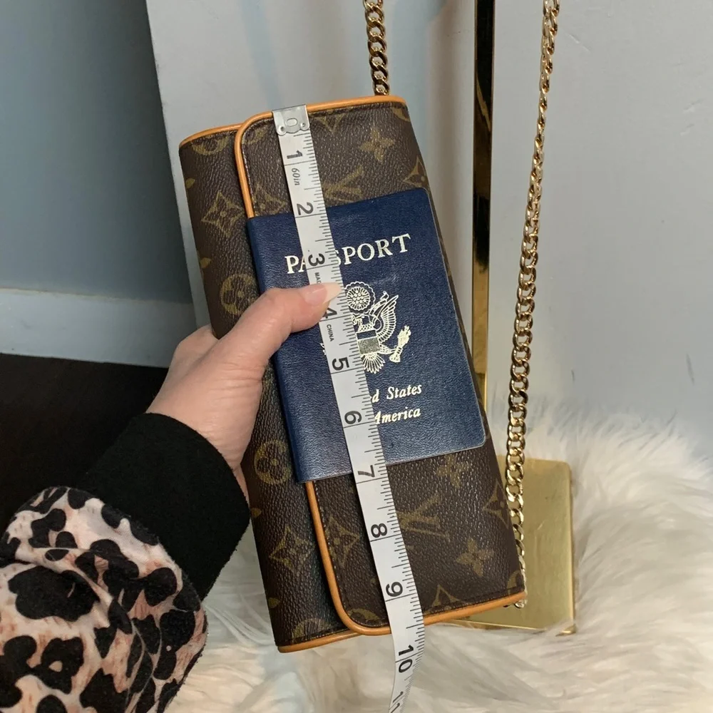 2000 authentic Louis Vuitton Twin Pochette GM crossbody, free replacement chain - Image 9