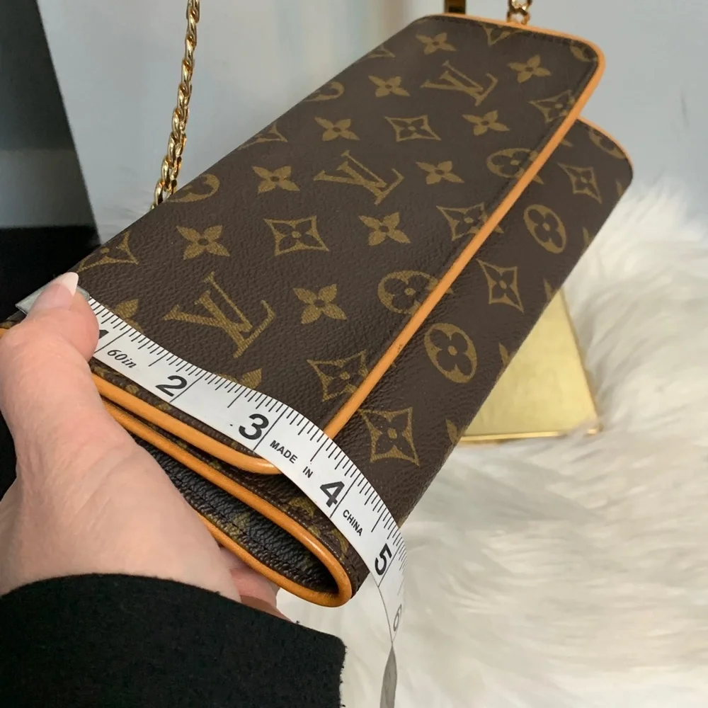 2000 authentic Louis Vuitton Twin Pochette GM crossbody, free replacement chain - Image 10