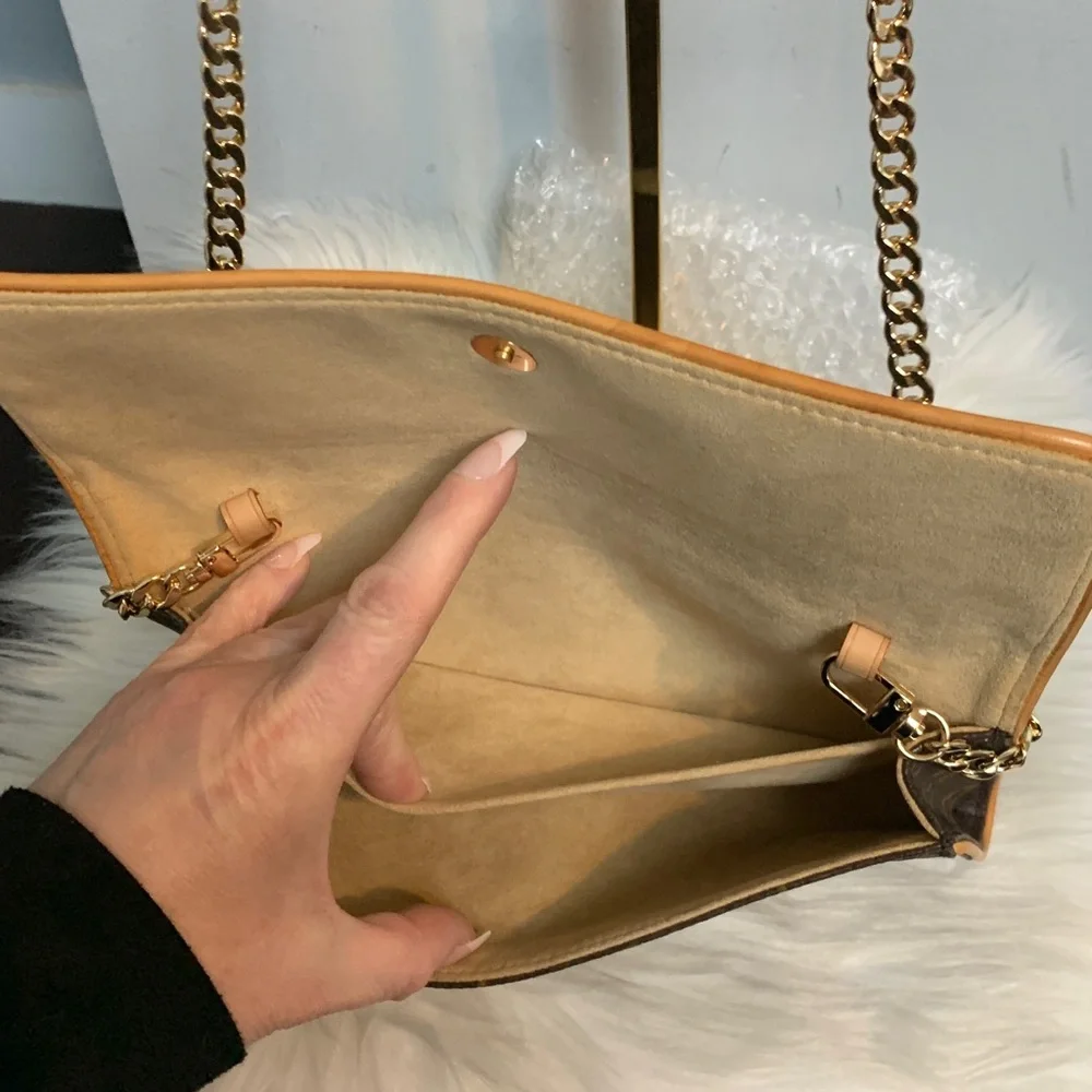 2000 authentic Louis Vuitton Twin Pochette GM crossbody, free replacement chain - Image 14