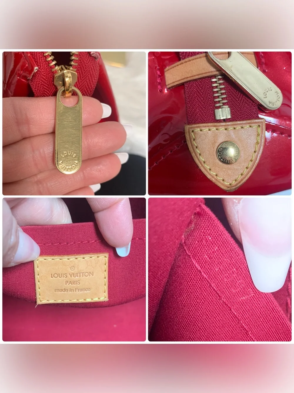 2007 authentic Louis Vuitton Rosewood Avenue red vernis leather bag - Image 16