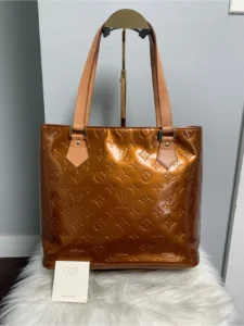 2002 authentic Louis Vuitton Houston tote in bronze