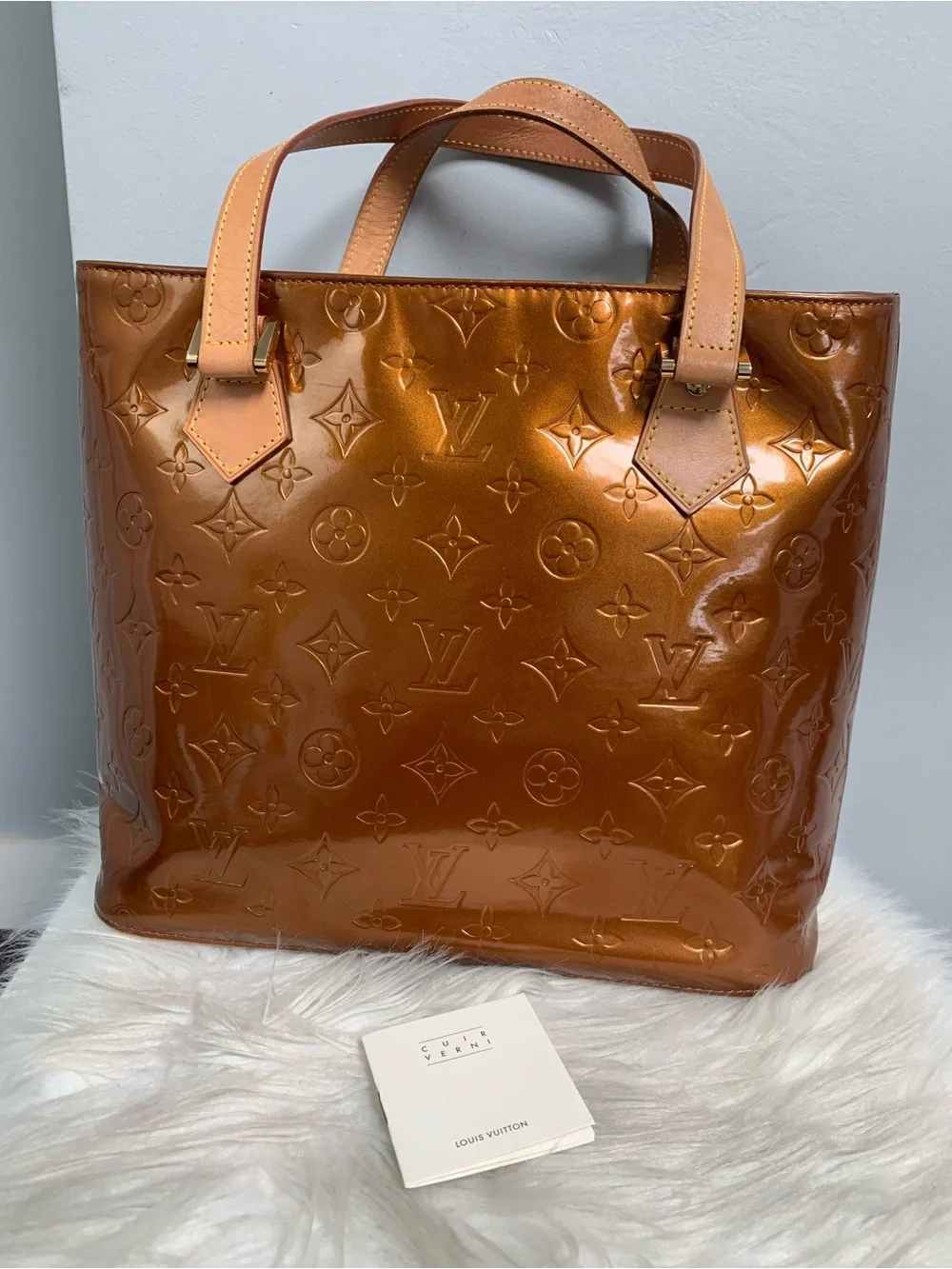 2002 authentic Louis Vuitton Houston tote in bronze - Image 4