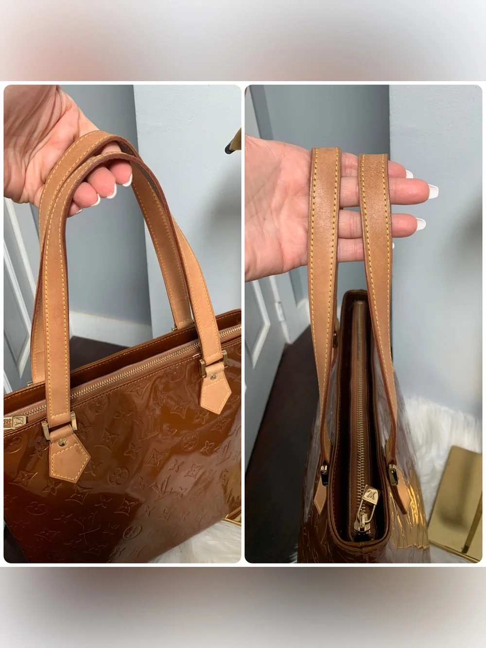 2002 authentic Louis Vuitton Houston tote in bronze - Image 5