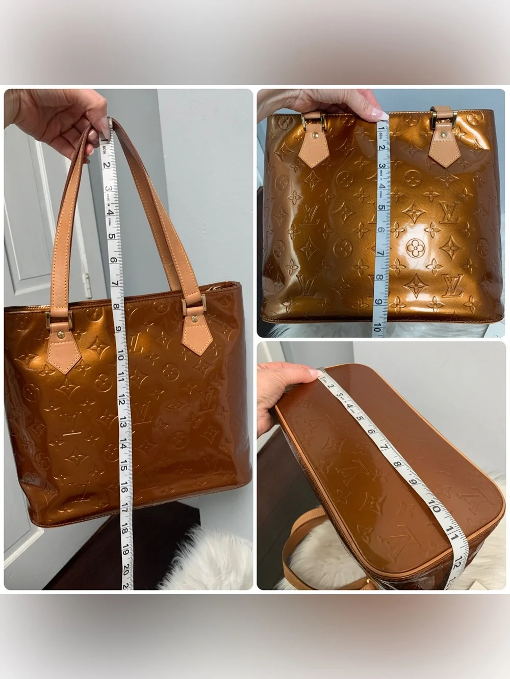 2002 authentic Louis Vuitton Houston tote in bronze - Image 6
