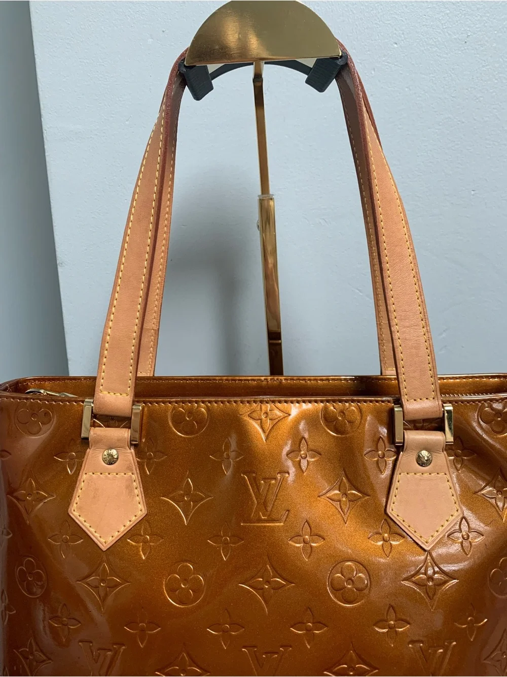 2002 authentic Louis Vuitton Houston tote in bronze - Image 8