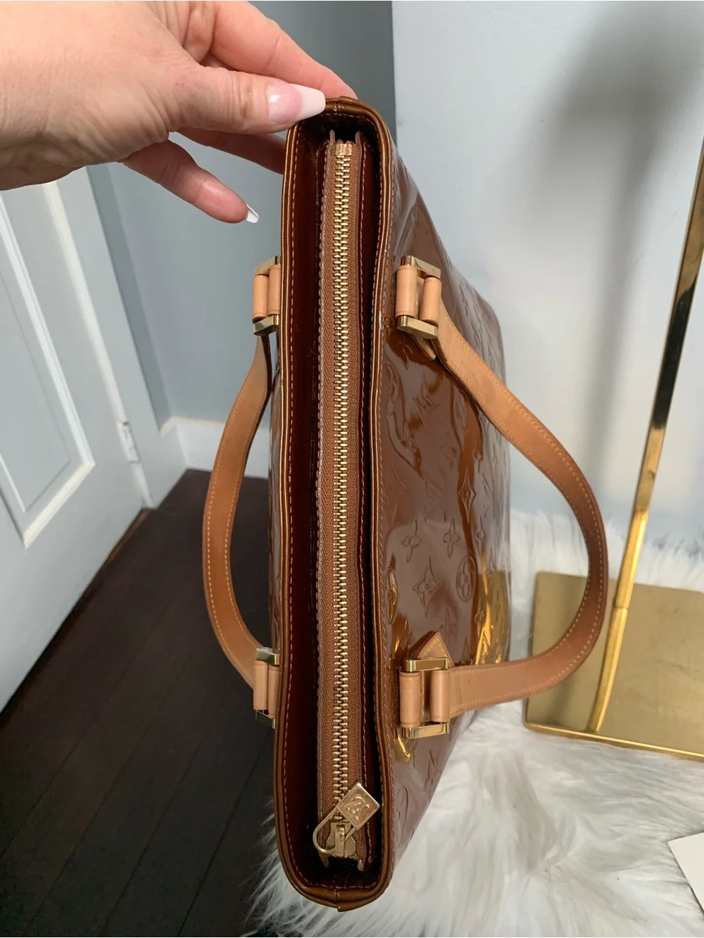 2002 authentic Louis Vuitton Houston tote in bronze - Image 9