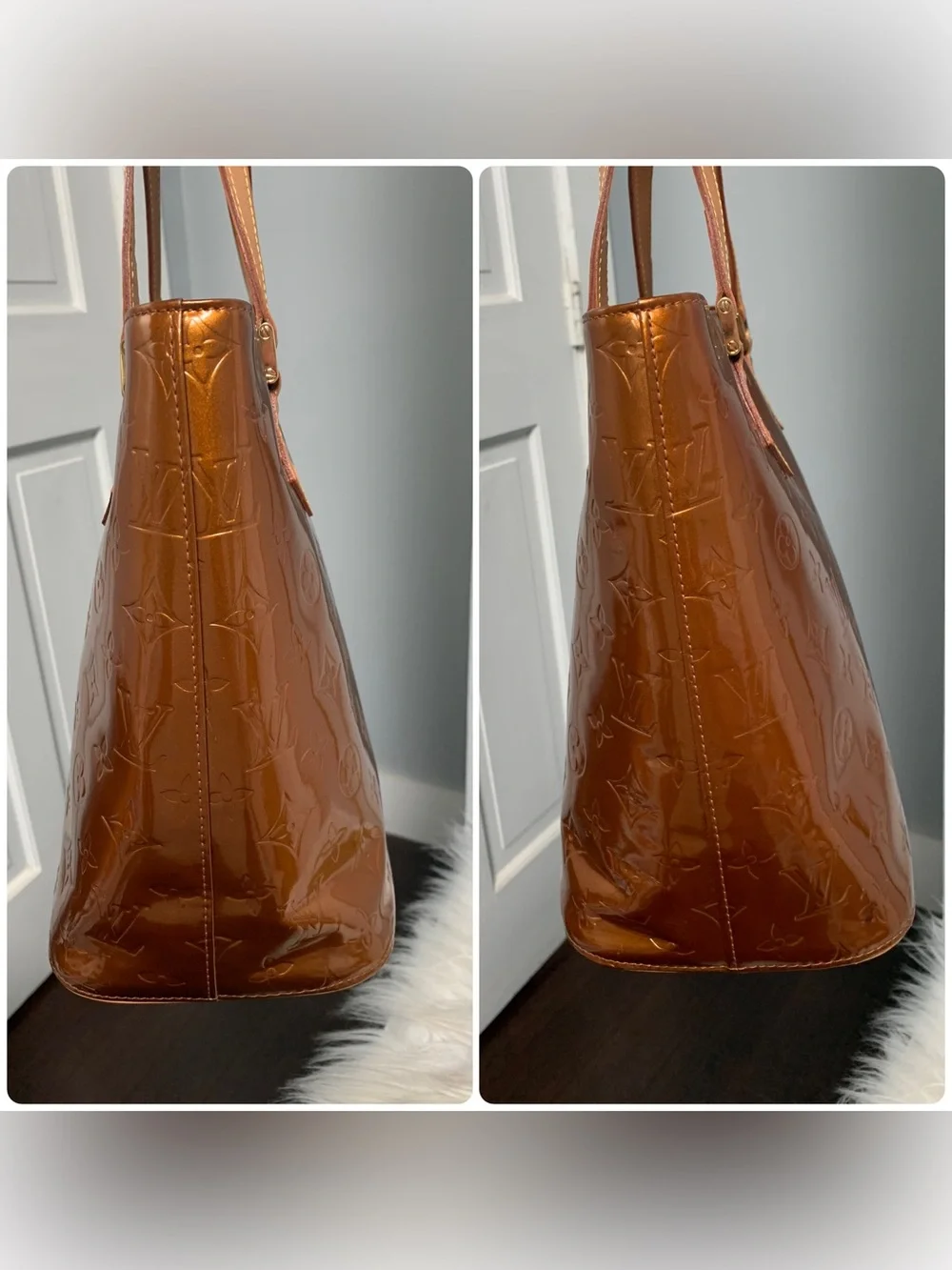 2002 authentic Louis Vuitton Houston tote in bronze - Image 10