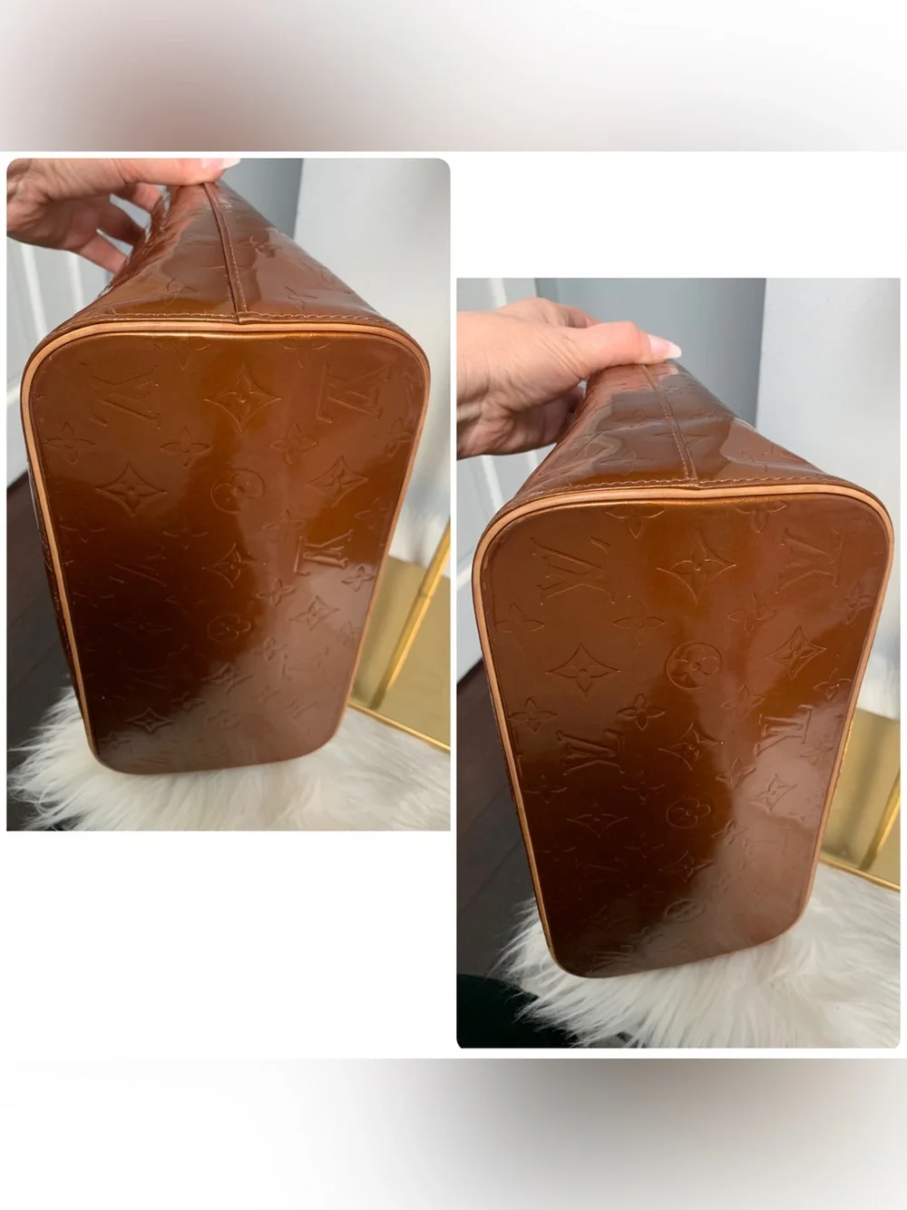 2002 authentic Louis Vuitton Houston tote in bronze - Image 11