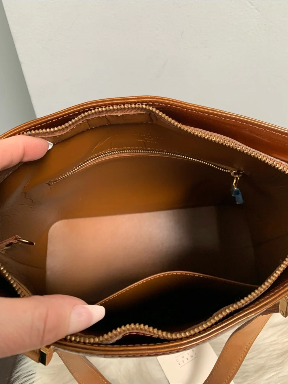 2002 authentic Louis Vuitton Houston tote in bronze - Image 14